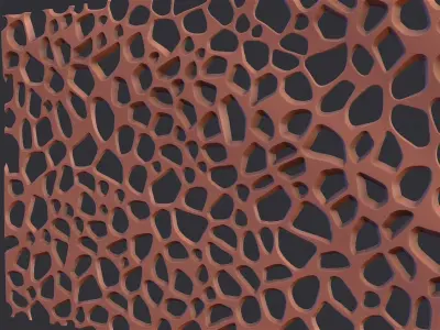 Organic wall hanging 3D print model