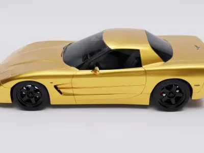 Chevrolet Corvette C5 Z06 -97 Rigged 3D model