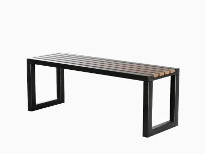 Outdoor Bench V 01 01 Low-poly 3D model