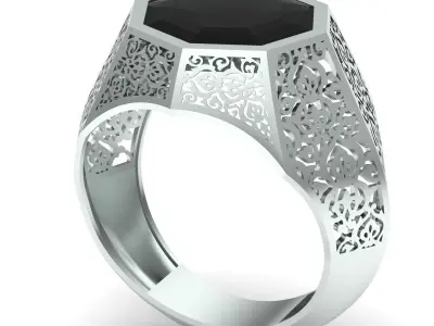 Men ring 01 3D print model