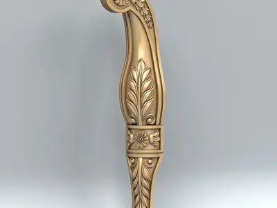 Furniture leg 012 3D model