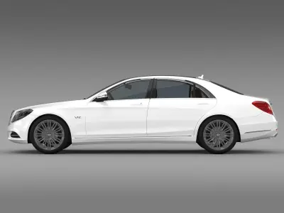 Mercedes Benz S 600 Lang V12 V222 2016 3D model