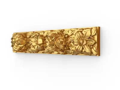 Classic carved decor ornament 352 3D model