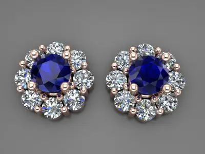 Earrings Luxury 3D print model