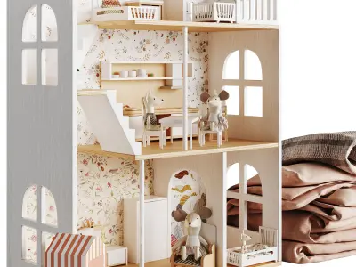 Children room Decor set 05 3D model
