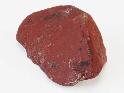 Small Red Stone PBR Low-poly 3D model
