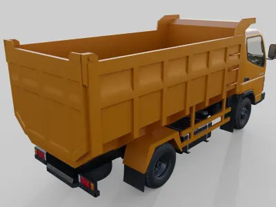 Mitsubishi Fuso Canter Dump Truck 3D model