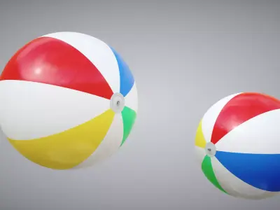 Waterpool Ball Low-poly 3D model