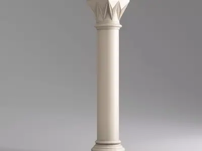 Classic Islamic Architectural Column 002 3D model