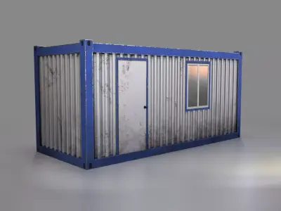 Office Container Low-poly 3D model