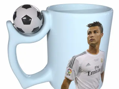 Football cup 3D model