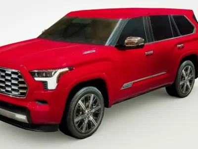 Toyota Sequoia 2023 Low-poly 3D model