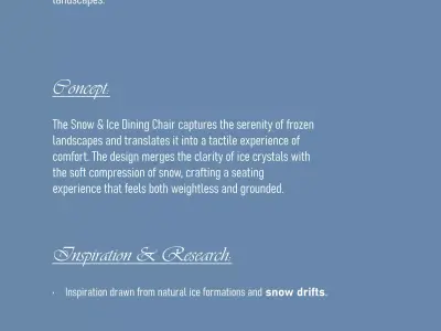 High Quality Luxury Modern Dining Chair - Serac Designer Chair 3D model