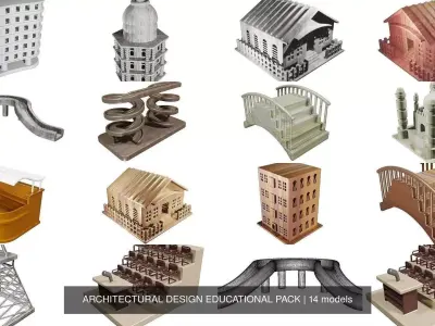 ARCHITECTURAL DESIGN EDUCATIONAL PACK 3D Model Collection