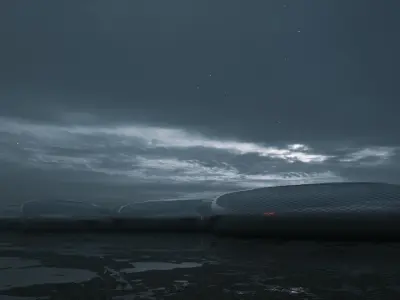 Gallery exibition pavillion max 3d model Low-poly 3D model