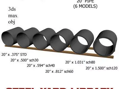 20in Pipe 3D model