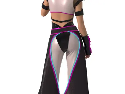 Cyberpunk clothing 3D model