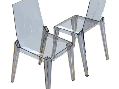 Crate and Barrel Mist Dining Chair 3D model