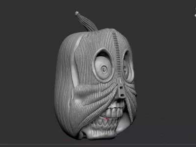 Detailed Jack O Lantern - 3D Printable Halloween Decor 3D print model