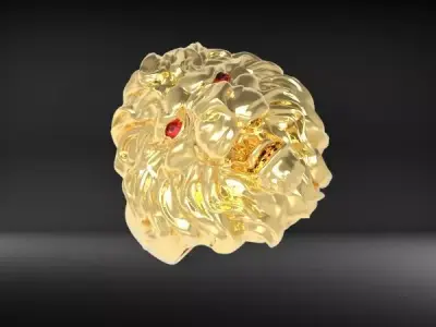 Lion Ring  US RING SIZE 11  3D print model