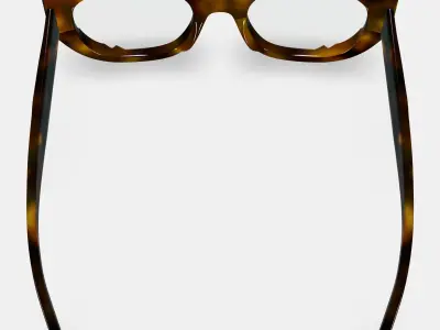 Maxine Eyeglasses in Cognac Tortoise 3D model
