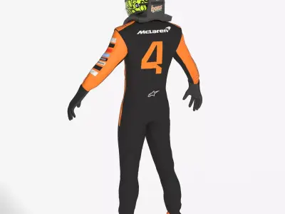 F1 McLaren Suit 2024 3D model