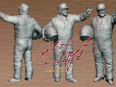 A J FOYT TRIBUTE  LAST RACE 3D print model
