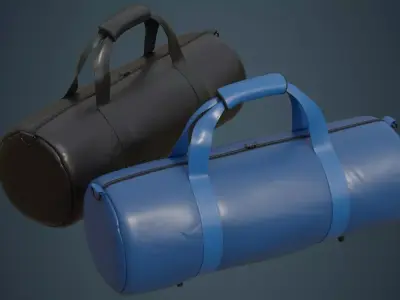 Gym Bag 1A Low-poly 3D model