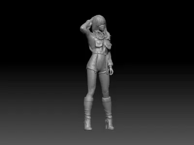 girls style exhibition car 3D print model