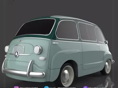 Fiat Multipla 1955-1969 3D print model