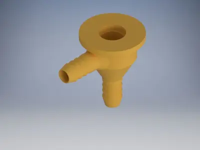 Housing for the idle valve 90 degree 3D print model