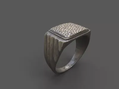 High-Quality 3D Ring Model Low-poly 3D model 22
