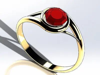 BATCH ELEGANT FEMALE COCKTAIL AND ENGEGAMENT RINGS  3D print model