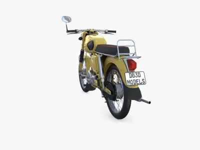 Generic motorcycle 3D model