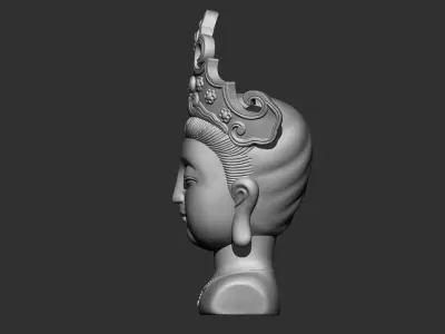 Kwanyin Bodhisattva 3 3D print model