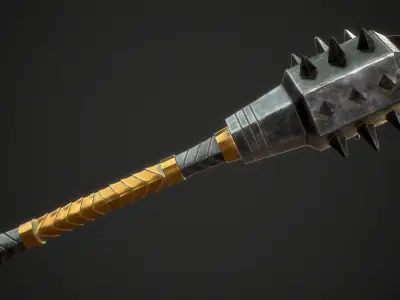 Mace 18 Low-poly 3D model