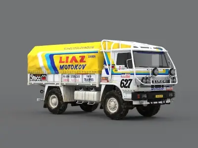 LIAZ 1985 Dakar version 3D model