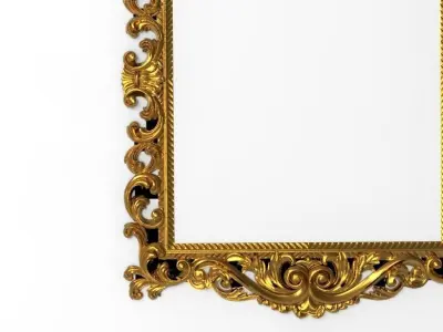 carved frame  3D model buy