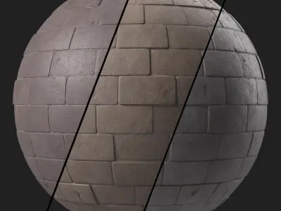 Pavement Materials 108- Concrete Paving - Sbsar Pbr 4k Seamless Texture