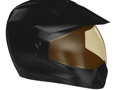 Bike Helmet Low-poly 3D model