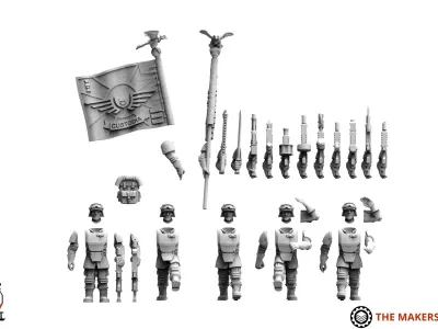 Universal Guard - Marching Infantry 3D print model