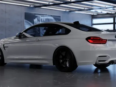 Lighting Car Studio 3D Model 3D model