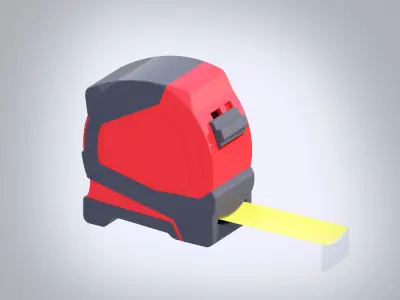 Tape Measure Low-poly 3D model