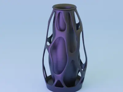 futuristic 3d printable flower vase-Customizable Home Decor 3D print model