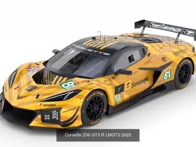 Custom Lmgt3 and Hypercar 3D Model Pack