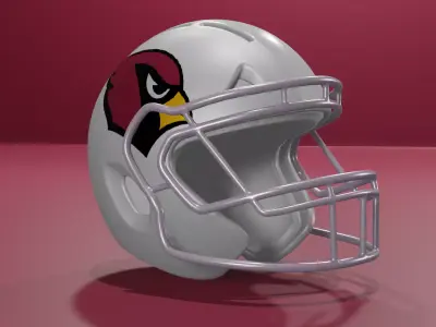 Atlanta Cardinals Football Helmet 3D model
