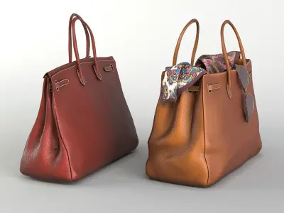 Hermes Birkin Bag 3D model purchase