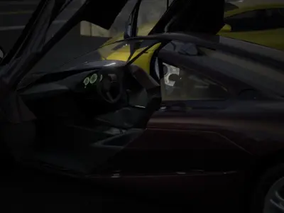 McLaren F1  Low-poly 3D model