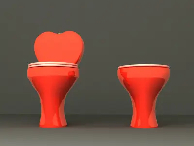 Toilet floor-standing  3D model