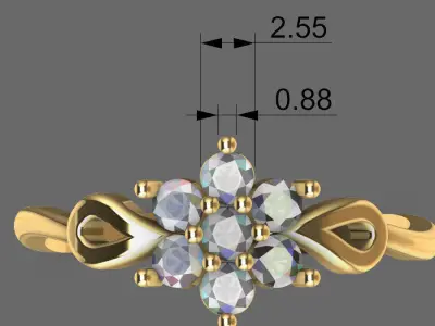 Engatment ring 3D model